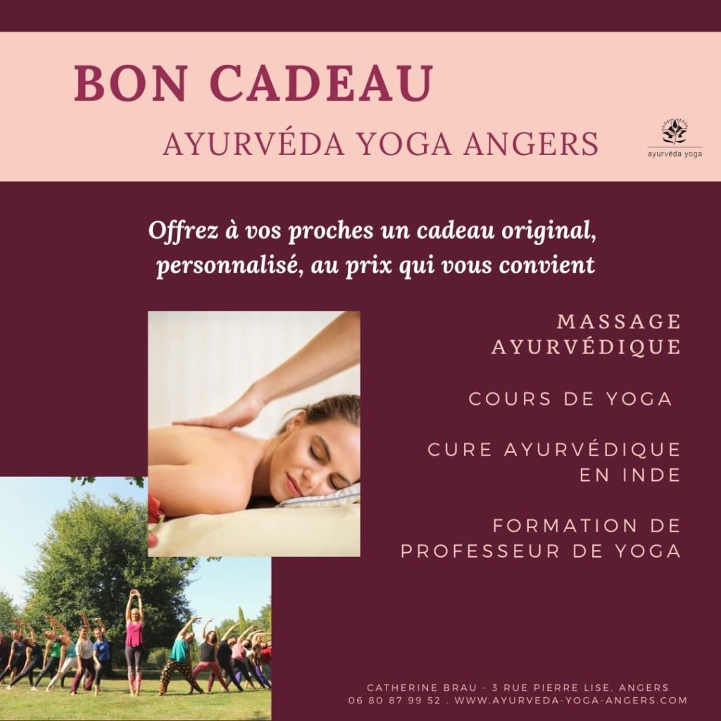 Bon cadeau chez Ayurvéda Yoga à Angers