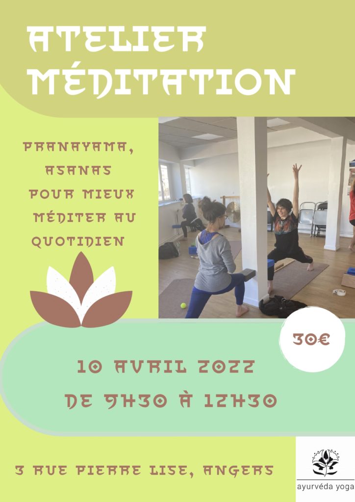 Atelier yoga méditation à Angers